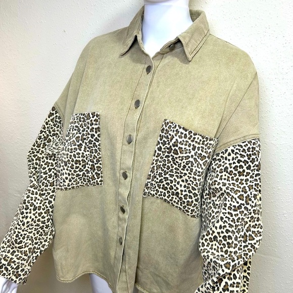 POL Denim shirt Shacket - Picture 3 of 9